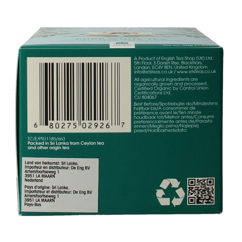 English Tea Shop White tea bio - Afbeelding 6