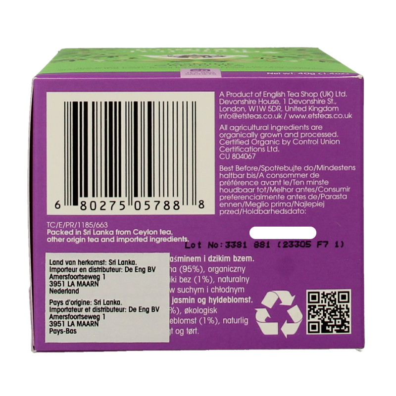 English Tea Shop Jasmin green tea bio - Afbeelding 5