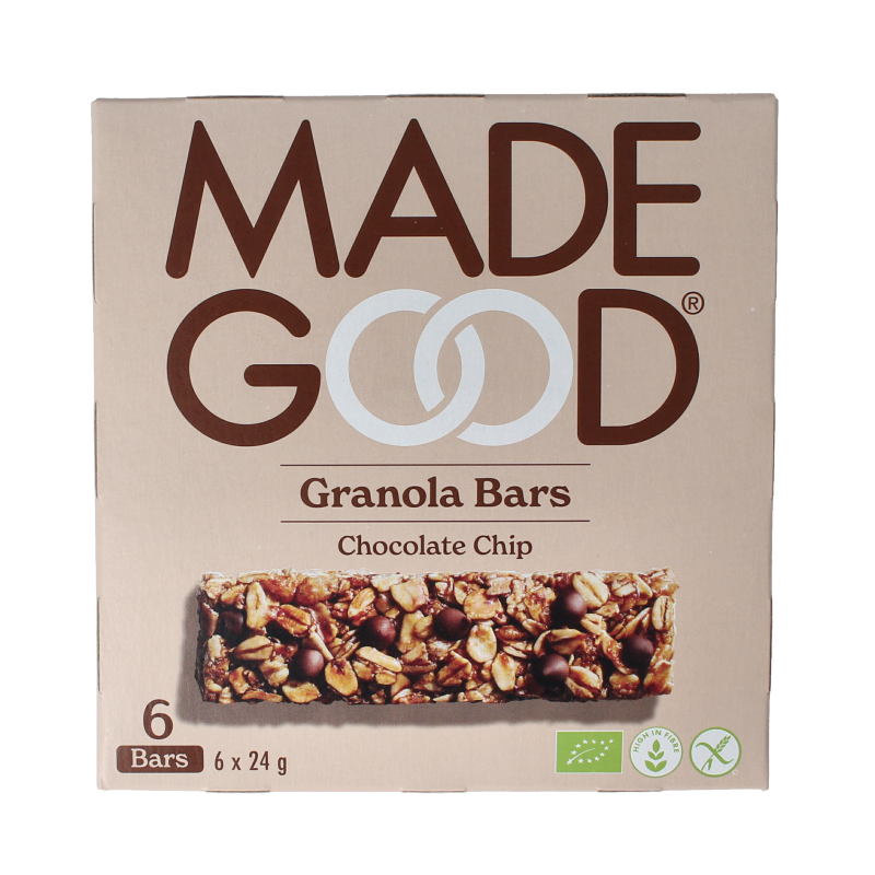 Made Good Granola bar chocolate chip 24 gram bio