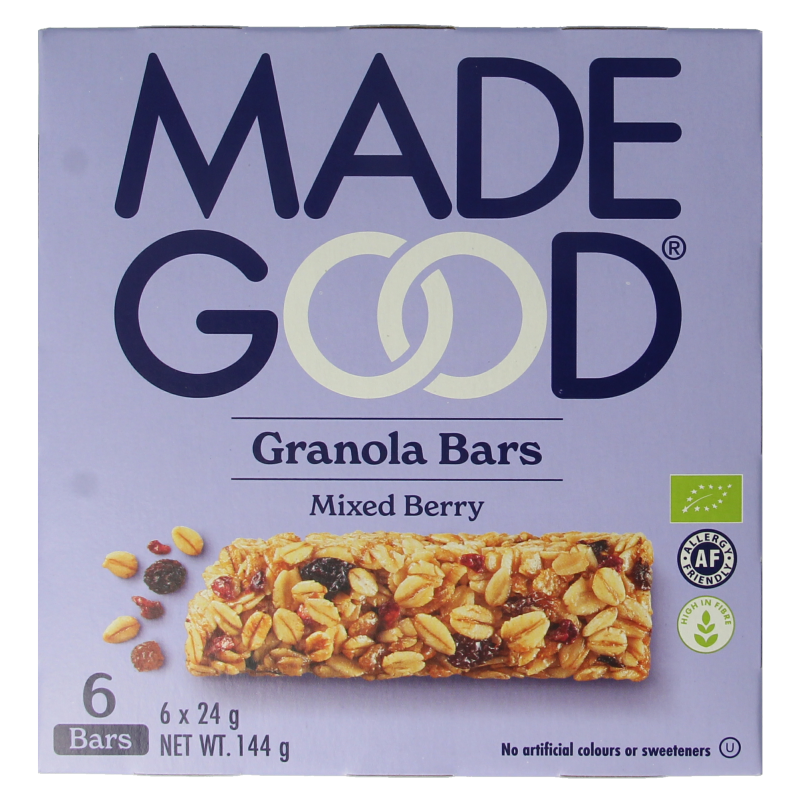 Made Good Granola bar mixed berries 24 gram bio