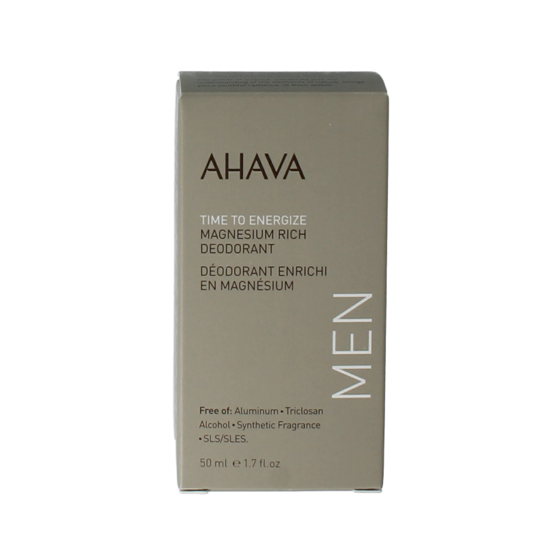 Ahava Men deodorant roll on magnesium rich