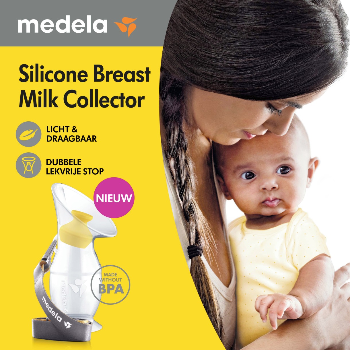 Medela Siliconen moedermelkcollector - Afbeelding 2