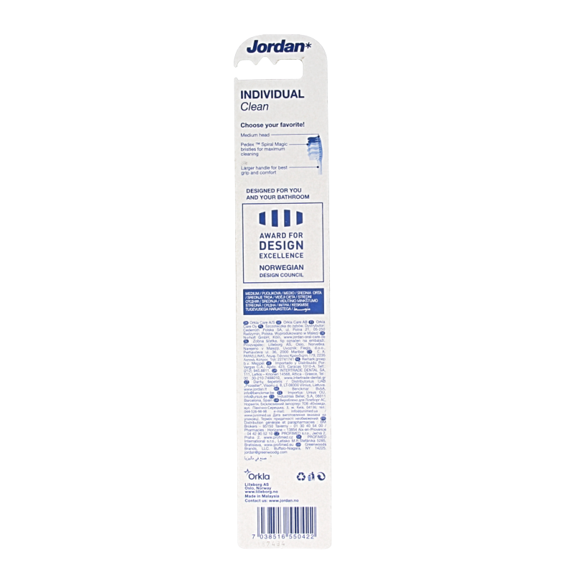 Jordan Tandenborstel individual clean medium - Afbeelding 2