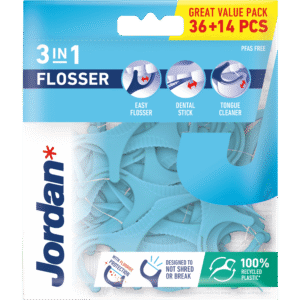 Jordan Flosser 3-in-1 36stuks+14 stuks gratis