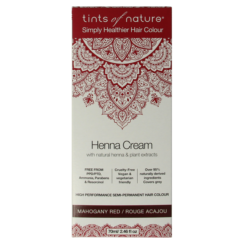 Tints Of Nature Henna cream mahogany red semi permanent