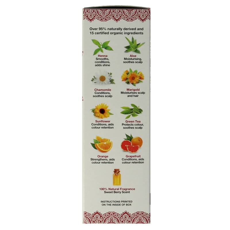 Tints Of Nature Henna cream mahogany red semi permanent - Afbeelding 2