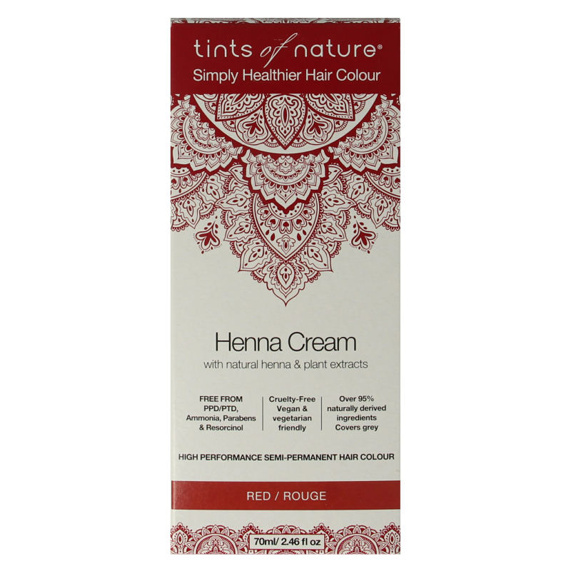 Tints Of Nature Henna cream red semi permanent