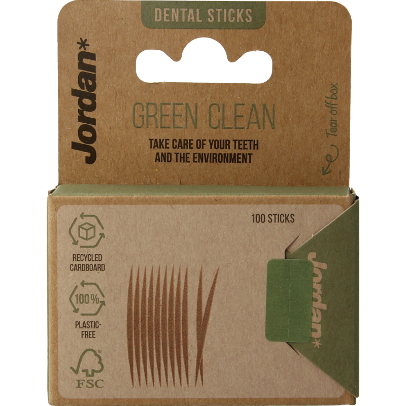 Jordan Green clean tandenstoker dun