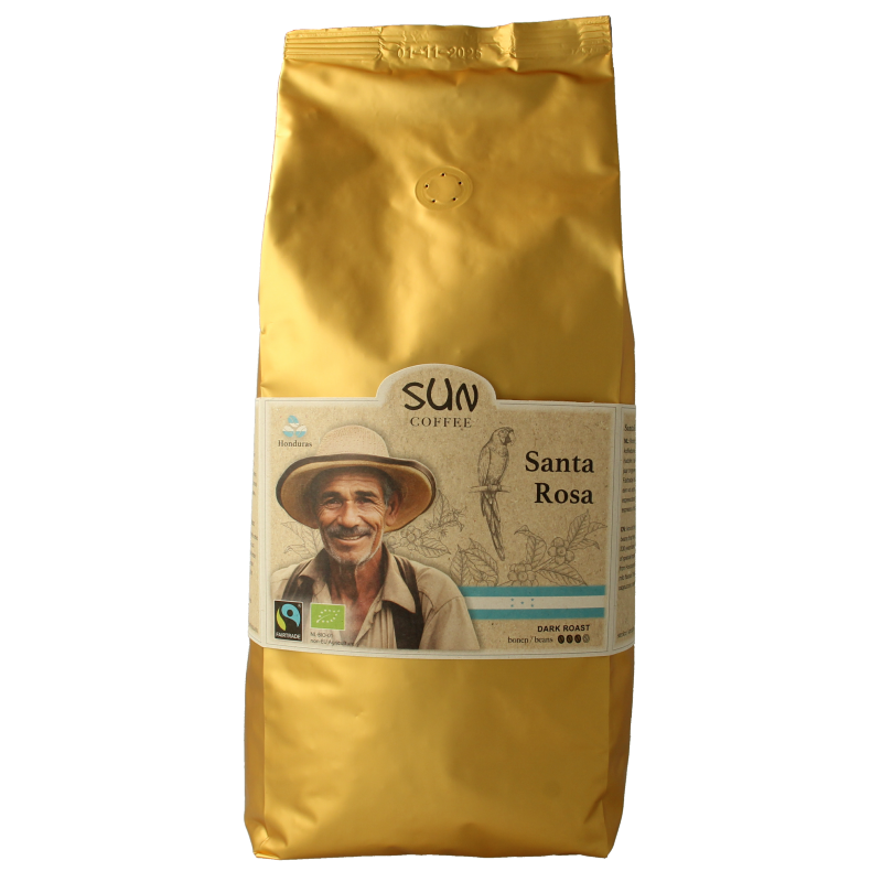 SUN Coffee Santa rosa bonen dark roast bio