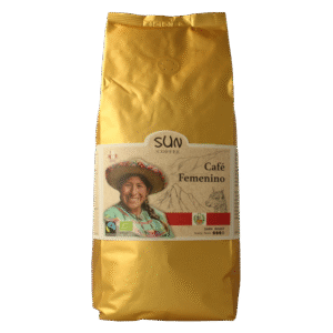 SUN Coffee Cafe femenino bonen dark roast bio