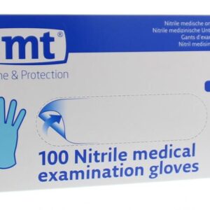 CMT Onderzoekshandschoen nitriel blauw poedervrij maat