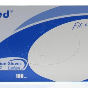 Romed Latex handschoen niet steriel gepoederd L