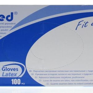 Romed Latex handschoen niet steriel gepoederd S