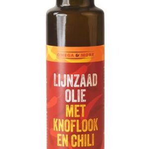Omega & More Lijnzaadolie garlic chilly