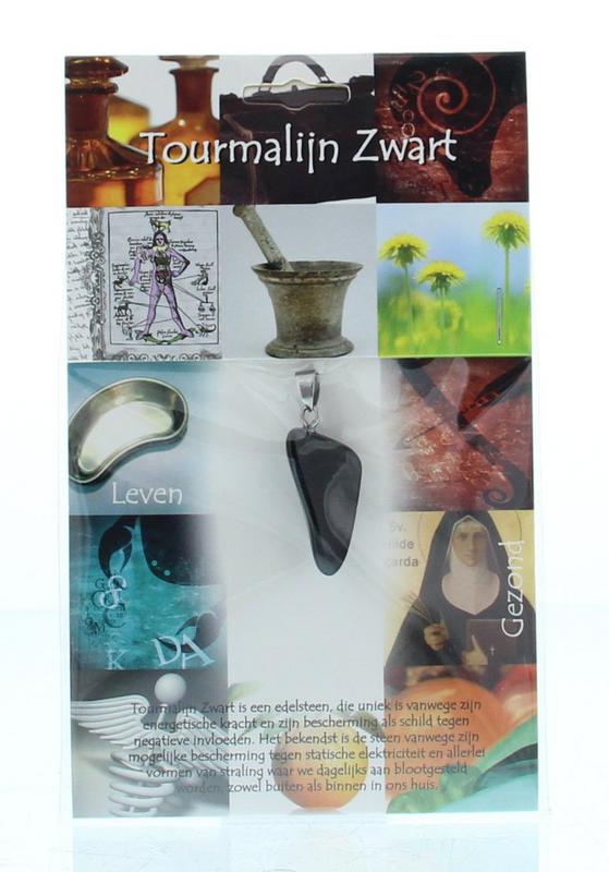 Steengoed Gezondheidshanger tourmalijn zwart