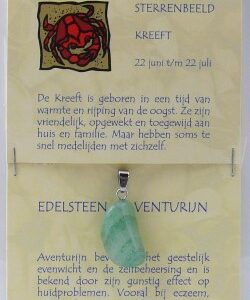 Steengoed Sterrenbeeldsteen hanger kreeft