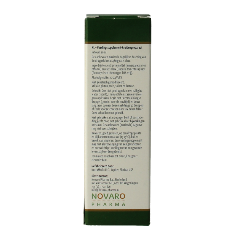 Nutramedix Samento cat's claw TOA vrij - Afbeelding 4