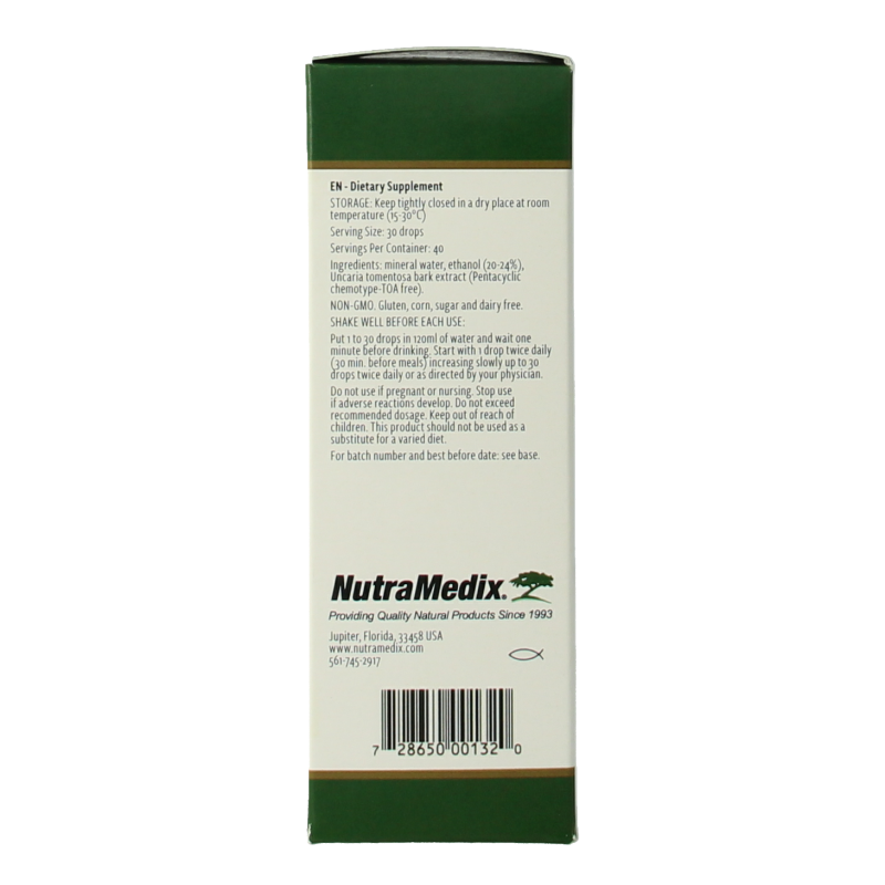 Nutramedix Samento cat's claw TOA vrij - Afbeelding 2