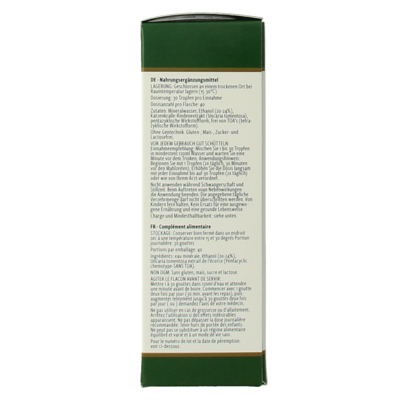 Nutramedix Samento cat's claw TOA vrij - Afbeelding 4