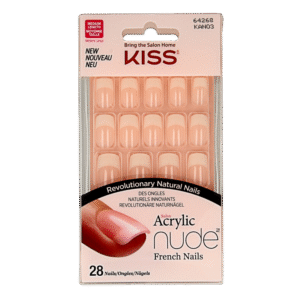 Kiss French nude acrylic nails cashmere