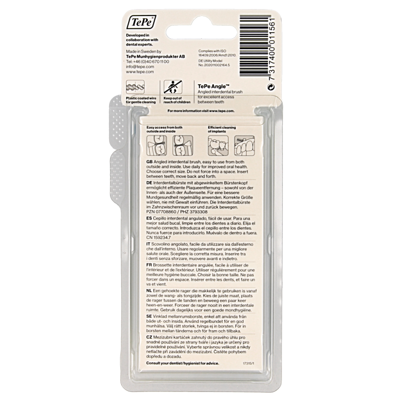 TePe Angle blauw 0.6 mm maat 3 - Afbeelding 2