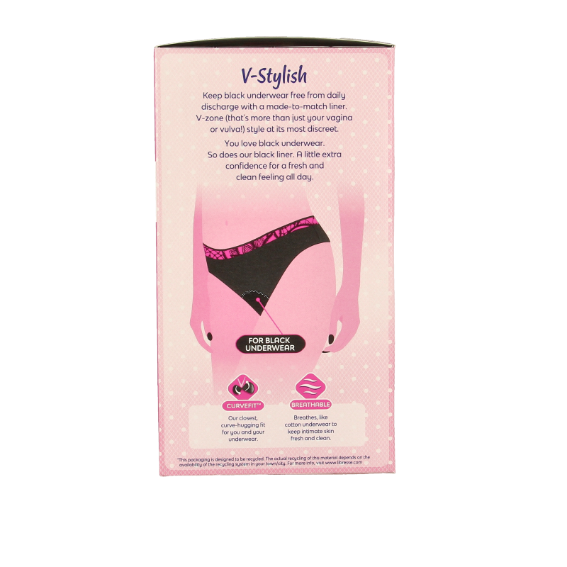 Libresse Inlegkruisjes normaal black - Afbeelding 3