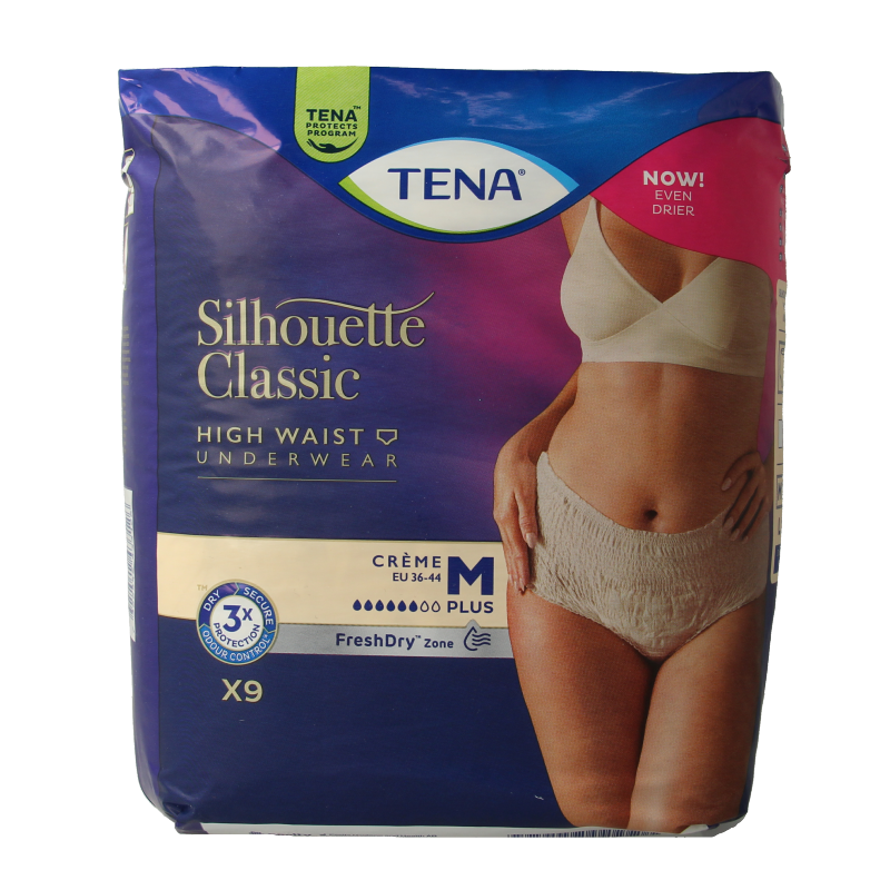 Tena Silhouet classic+ high waist creme M