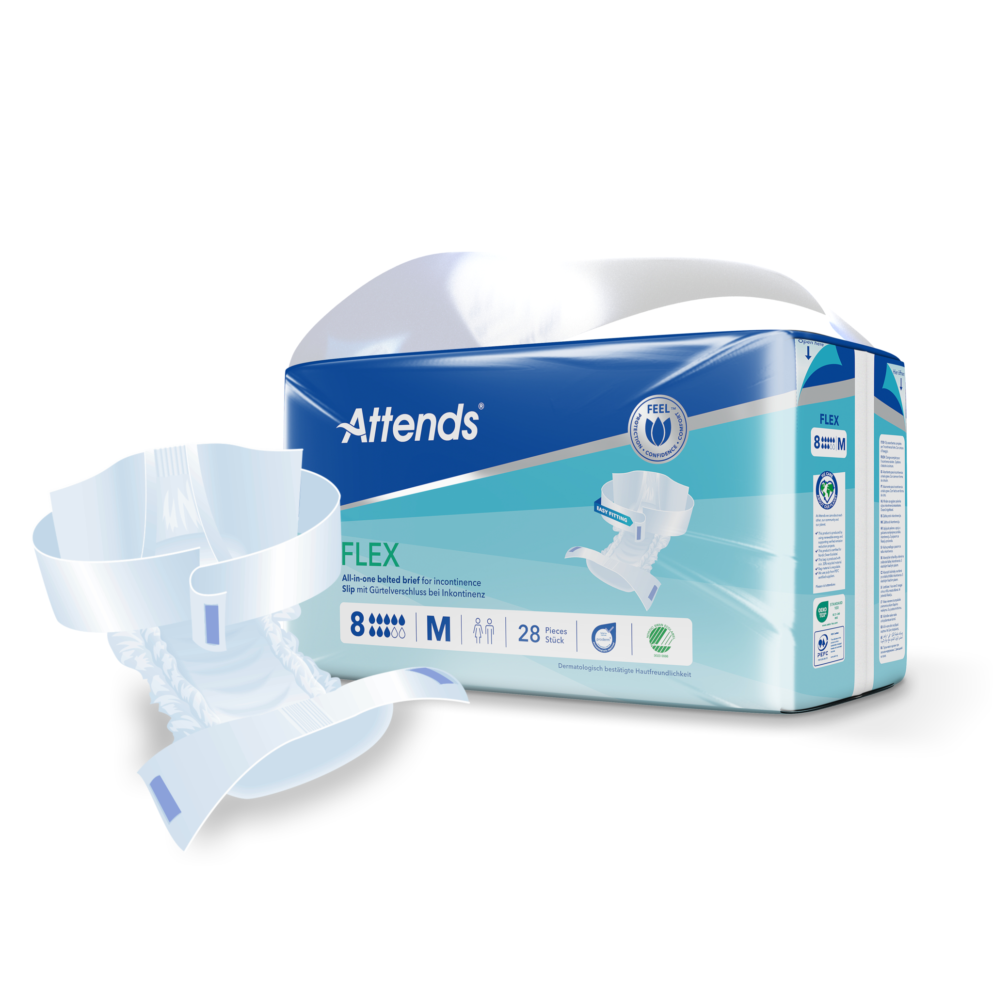 Attends Flex 8 maat M 75-105cm - Afbeelding 2