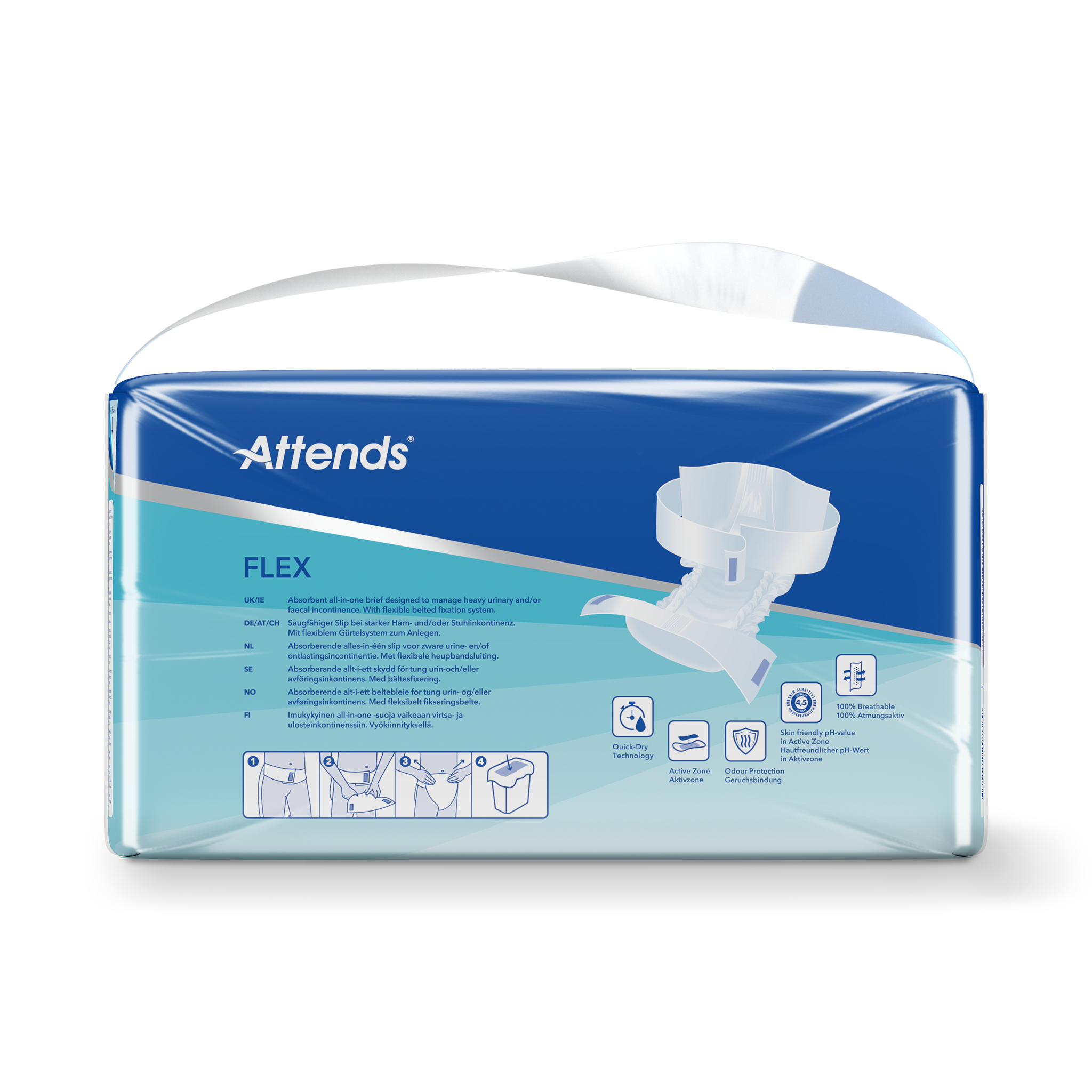 Attends Flex 8 maat M 75-105cm - Afbeelding 3