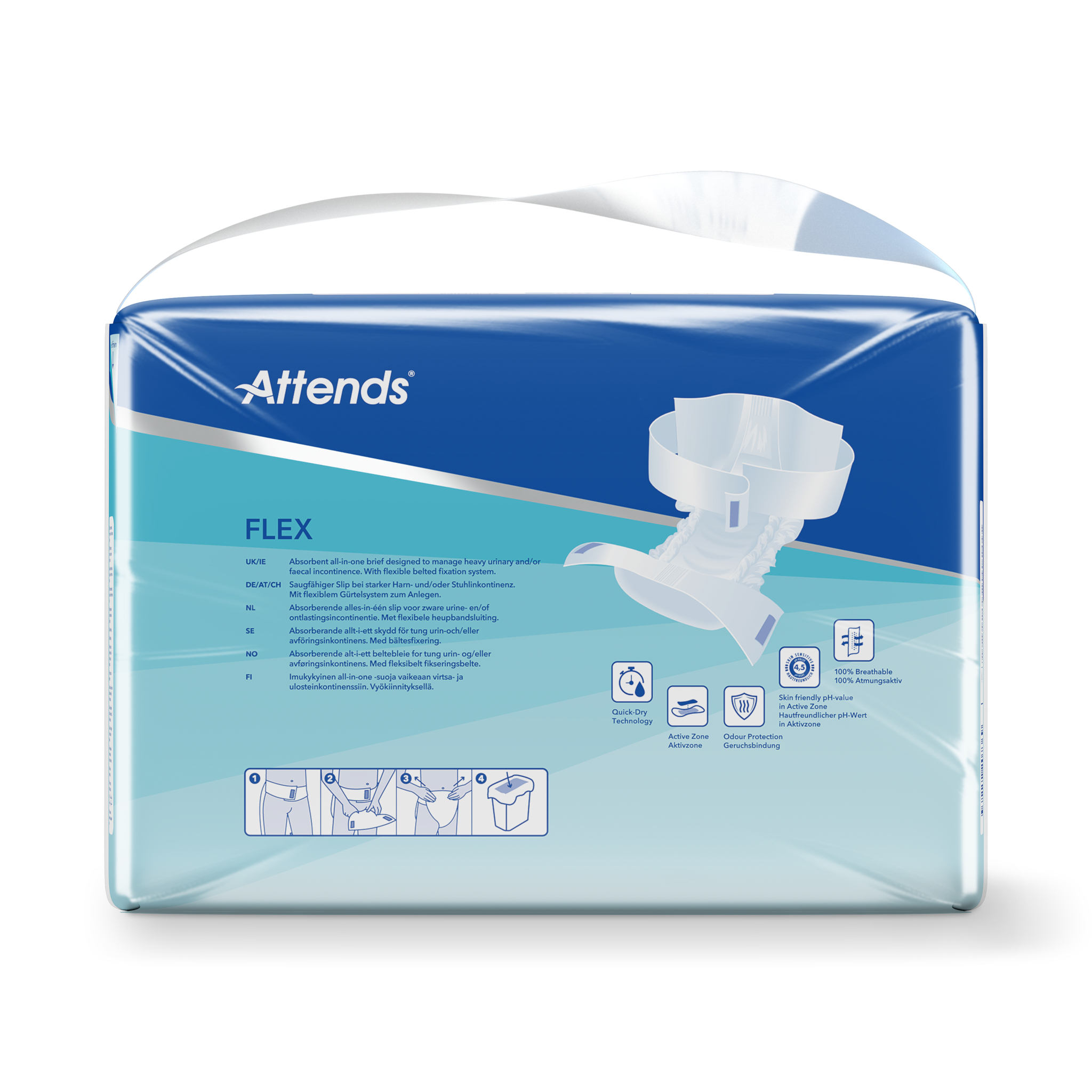 Attends Flex 9 maat L 85-125cm - Afbeelding 3