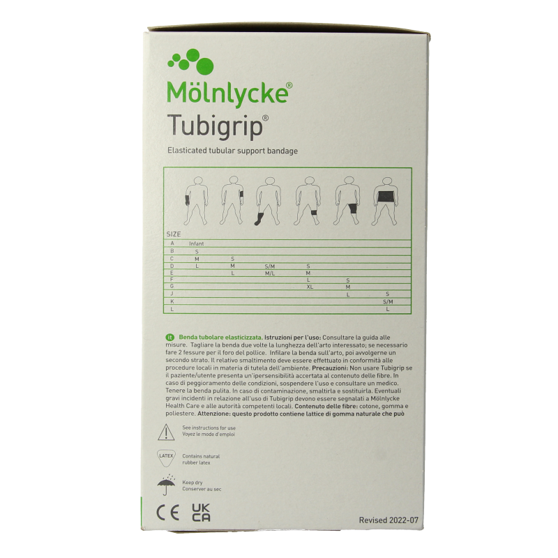 Tubigrip Elastisch buisverband 10m x 8.75cm huidskleur - Afbeelding 5