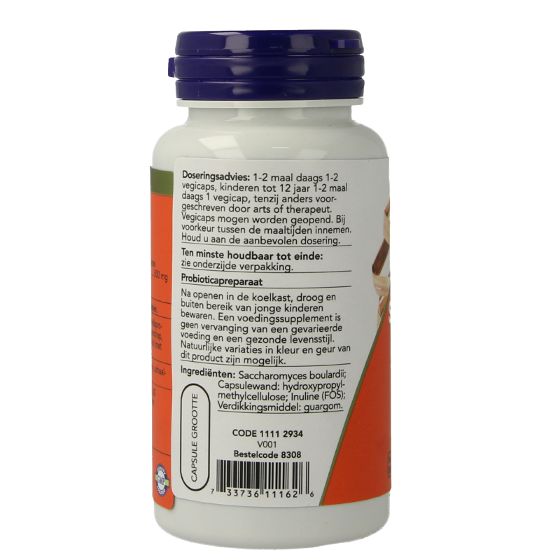 NOW Saccharomyces boulardii 500mg - Afbeelding 2