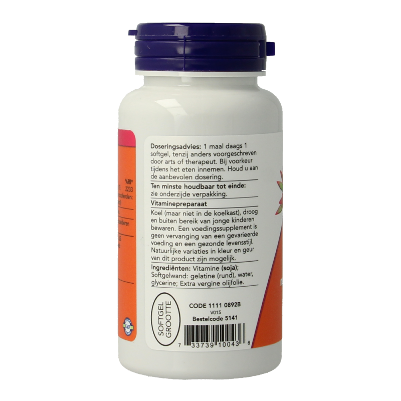 NOW Vitamine E-400 gemengde tocoferolen - Afbeelding 2