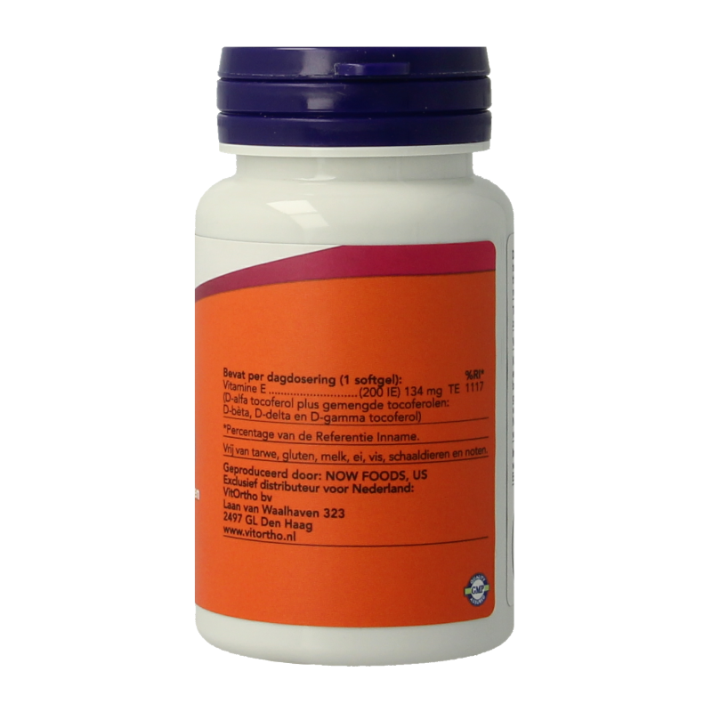 NOW Vitamine E-200 natuurlijke gemengde tocoferolen - Afbeelding 3