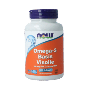 NOW Omega-3 Basis visolie 180mg EPA 120mg DHA