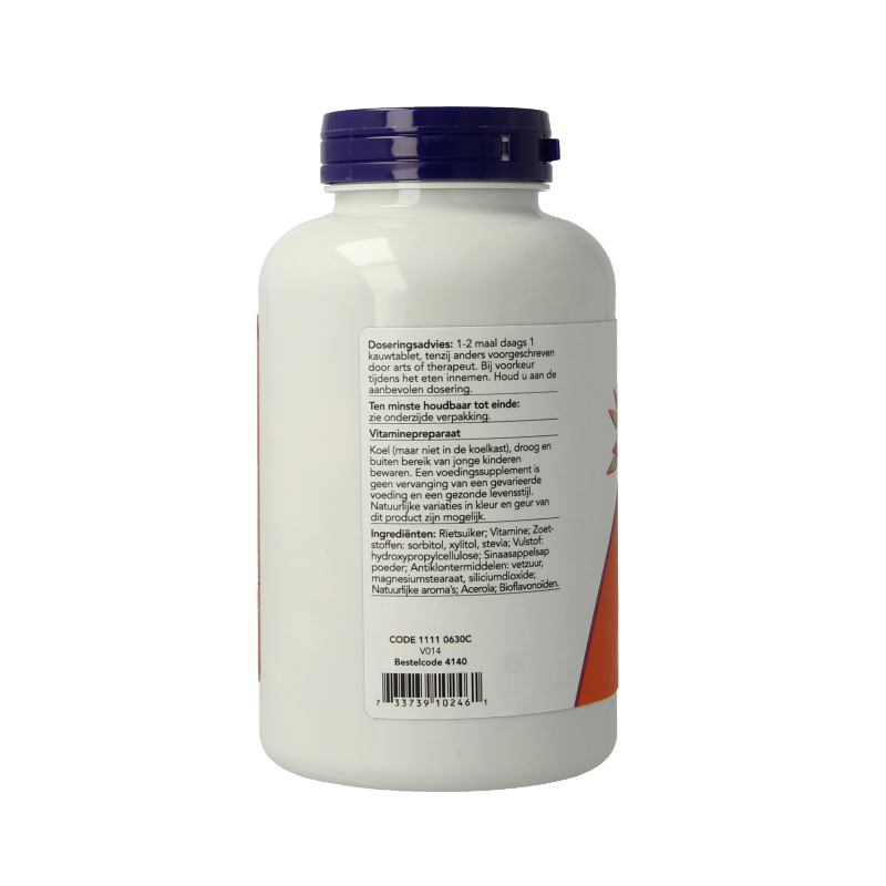 NOW C-500 kauwtabletten sinaasappelsmaak - Afbeelding 2