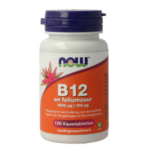 NOW Vitamine B12 1000mcg en Foliumzuur 100mcg