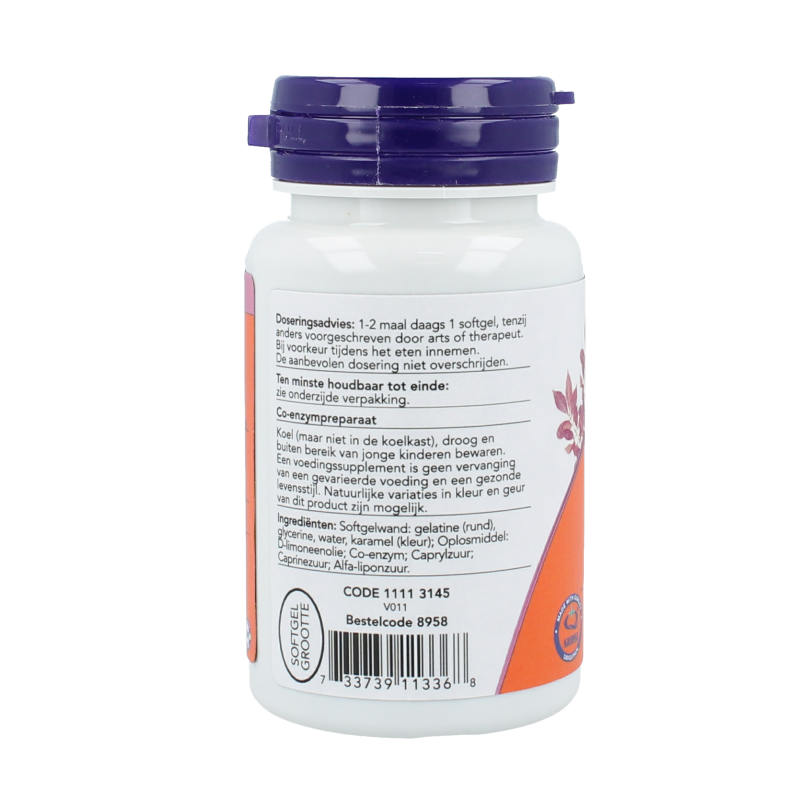 NOW Co-Q10 ubiquinol 50mg - Afbeelding 2