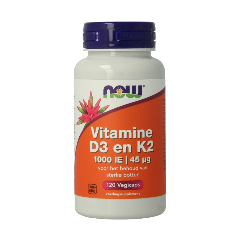 NOW Vitamine D3 1000IE & Vitamine K2
