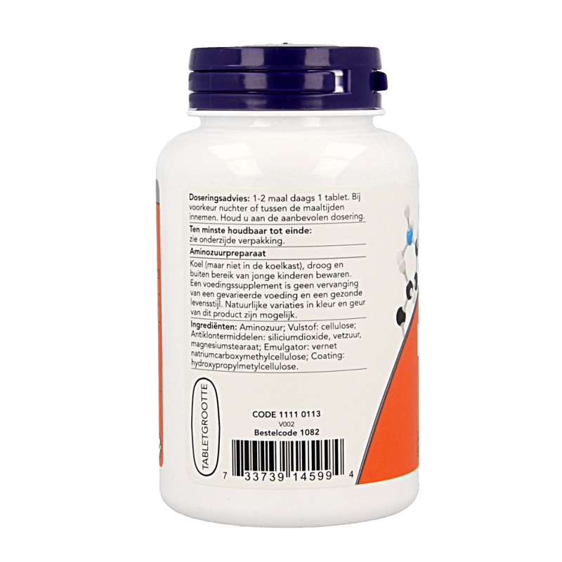 NOW L-Lysine 1000mg - Afbeelding 2