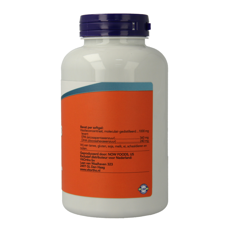 NOW Omega-3 Plus 360 mg EPA 240 mg DHA - Afbeelding 3