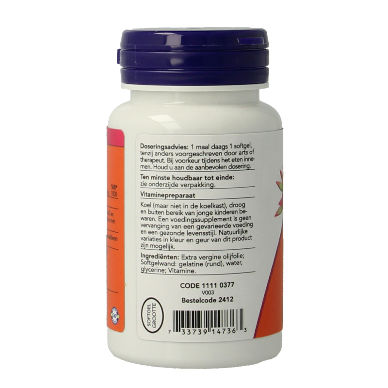 NOW Vitamine D3 2000IE - Afbeelding 2