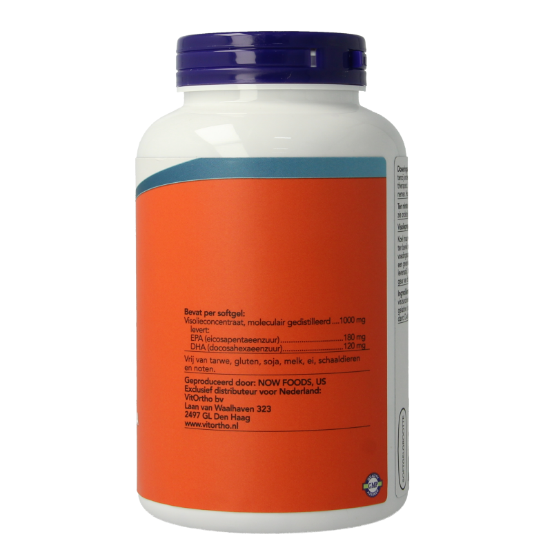 NOW Omega-3 basis 180 mg EPA 120 mg DHA - Afbeelding 3