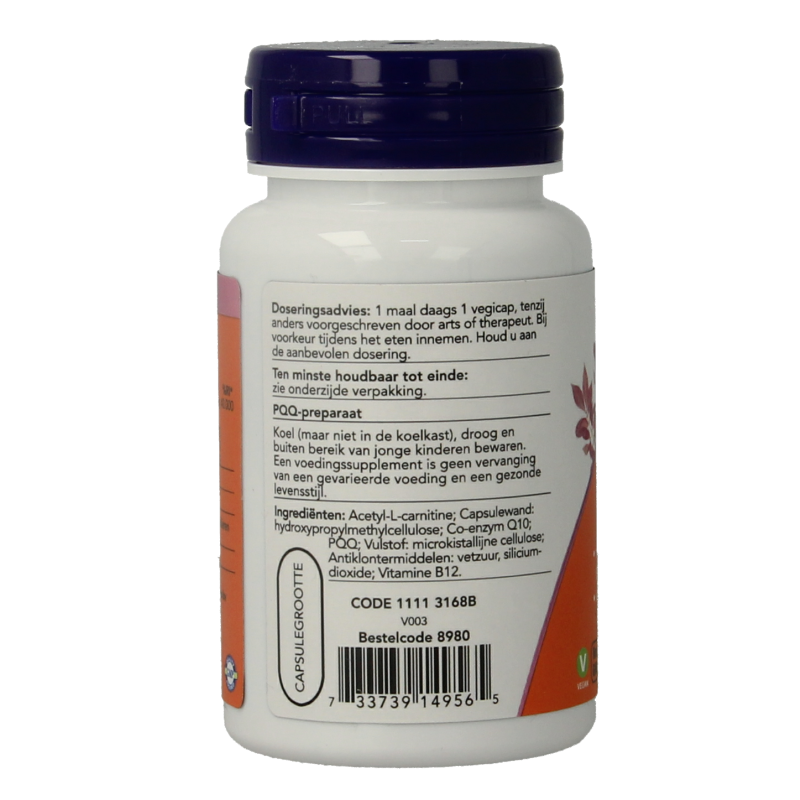 NOW PQQ Energy 20 mg - Afbeelding 2