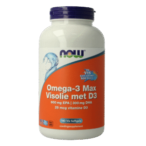 NOW Omega 3 max visolie D3 EPA DHA