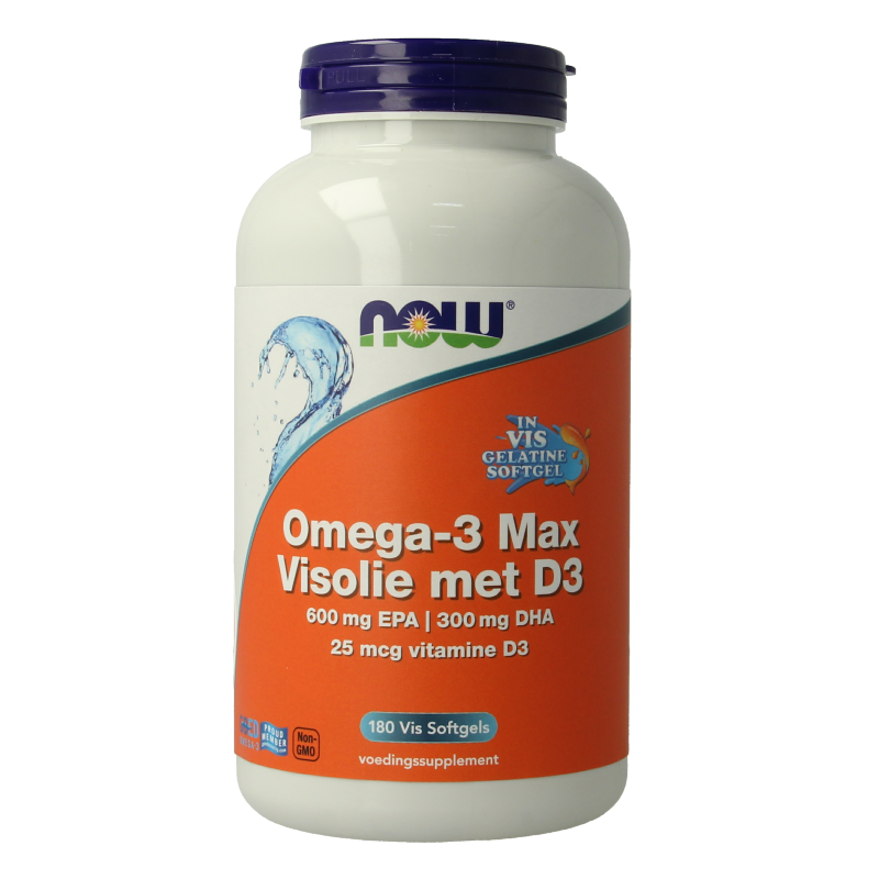 NOW Omega 3 max visolie D3 EPA DHA
