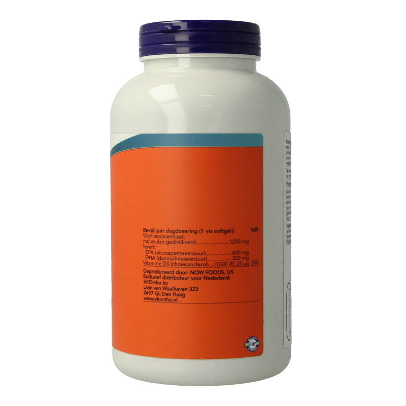 NOW Omega 3 max visolie D3 EPA DHA - Afbeelding 3