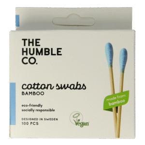 The Humble Co Wattenstaafjes bamboe blauw