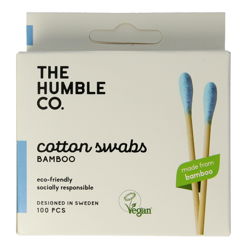 The Humble Co Wattenstaafjes bamboe blauw