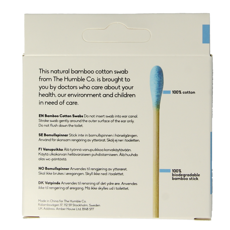 The Humble Co Wattenstaafjes bamboe blauw - Afbeelding 3